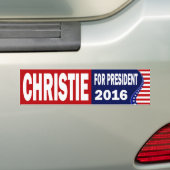 大統領2016年のためのChristie バンパーステッカー (車上)