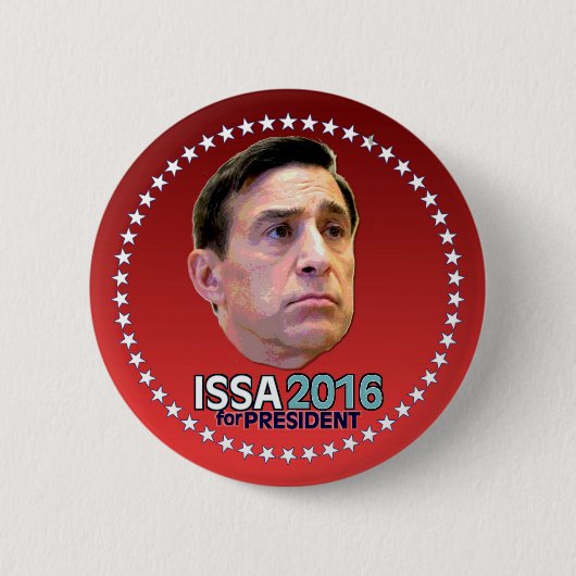 大統領2016年のためのDarrell Issa 缶バッジ (正面)