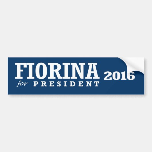 大統領2016年のためのFIORINA バンパーステッカー (正面)