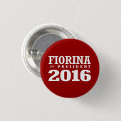 大統領2016年のためのFIORINA 缶バッジ (正面&裏面)