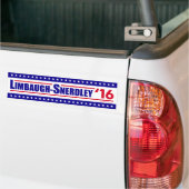 大統領2016年のためのLimbaugh-Snerdley バンパーステッカー (トラック上)