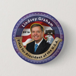 大統領2016年のためのLindseyグラハムを選んで下さい 缶バッジ