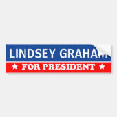 大統領2016年のためのLindseyグラハム バンパーステッカー (正面)