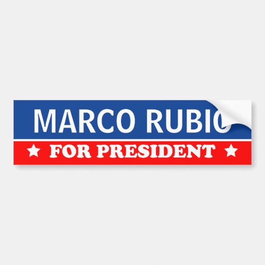 大統領2016年のためのMarcoルビオ バンパーステッカー (正面)
