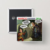 大統領2016年のためのMarcoルビオ 缶バッジ (正面&裏面)