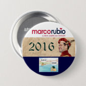 大統領2016年のためのMarcoルビオ 缶バッジ (正面&裏面)