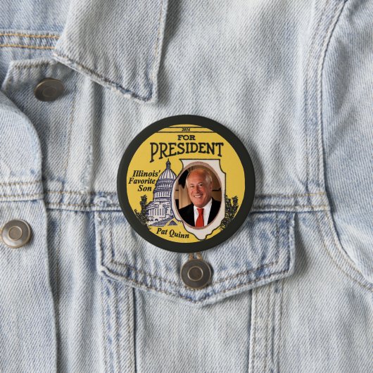 大統領2016年のためのPat Quinn民主党員 缶バッジ (インサイチュ)
