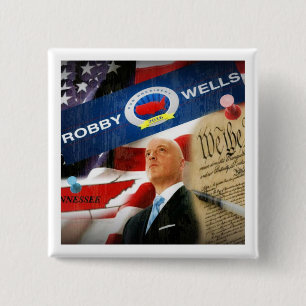 大統領2016年のためのRobbyの井戸 缶バッジ
