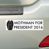 大統領2016年のステッカーのためのMothman バンパーステッカー (車上)