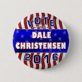 大統領2016年の選挙の共和党員のためのChristensen 缶バッジ (正面)