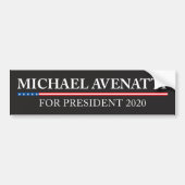 大統領2020バンパーステッカーのためのミハエルAvenatti バンパーステッカー (正面)