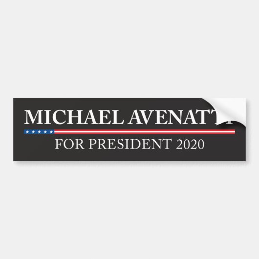 大統領2020バンパーステッカーのためのミハエルAvenatti バンパーステッカー (正面)