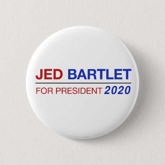 大統領2020ボタンのためのJed Bartlet 缶バッジ (正面)