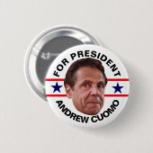 大統領2020年のためのアンドリューCuomo 缶バッジ (正面&裏面)