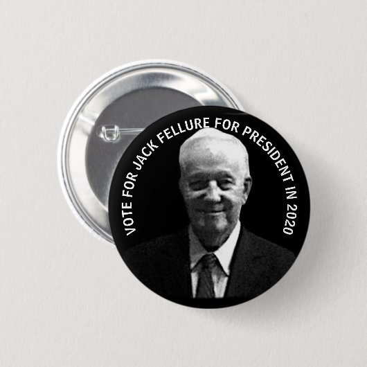 大統領2020年のためのジャックFellure 缶バッジ (正面&裏面)