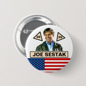 大統領2020年のためのジョーSestak 缶バッジ (正面&裏面)
