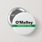 大統領2020年のためのマーティンO'Malley 缶バッジ (正面&裏面)