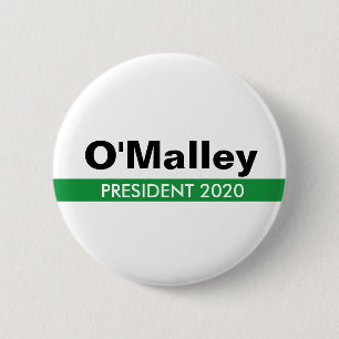 大統領2020年のためのマーティンO'Malley 缶バッジ