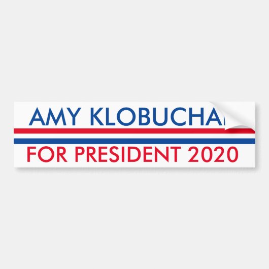 大統領2020年のための友Klobuchar バンパーステッカー (正面)