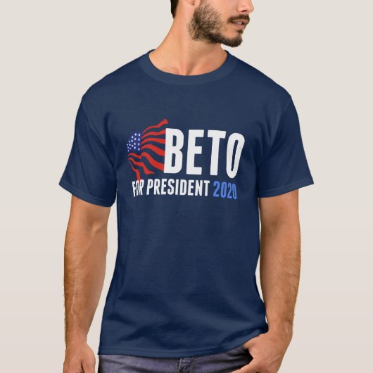 大統領2020年のためのBeto O'Rourke Tシャツ (正面)