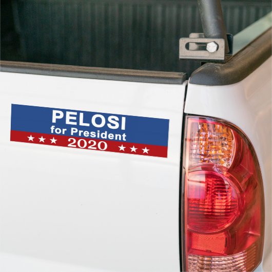 大統領2020年のためのPelosi バンパーステッカー (トラック上)