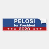 大統領2020年のためのPelosi バンパーステッカー (正面)