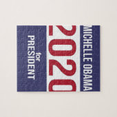 大統領2020米国の選挙のためのミシェールオバマ ジグソーパズル (横)