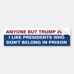 大統領2024刑務所引用文のためのトランプ以外の誰か バンパーステッカー