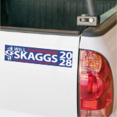 大統領2028バンパーステッカーのためのSkaggs バンパーステッカー (トラック上)