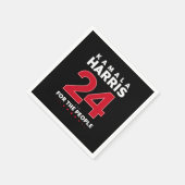 大統領47 カマラ・ハリス2024 支持します 殿下 スタンダードカクテルナプキン (角)