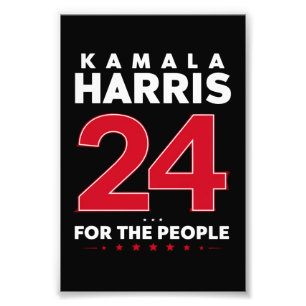 大統領47 カマラ・ハリス 2024 サポート マダム フォトプリント