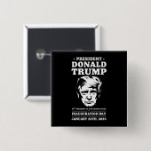 大統領47 D J トランプ 就任式日 2025年1月 缶バッジ (正面&裏面)