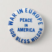 大統領-ボタンのためのウイルソン 缶バッジ (正面)