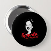 大統領-書道-のためのKamala 缶バッジ (正面&裏面)