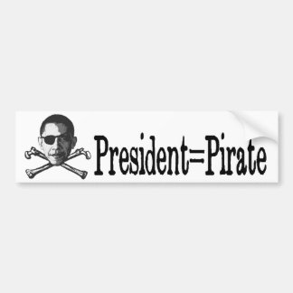 大統領=海賊 バンパーステッカー
