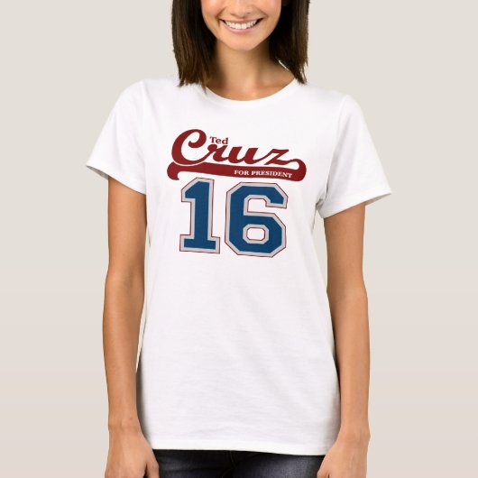 大統領「16のためのスポーティなテッドCruz Tシャツ (正面)