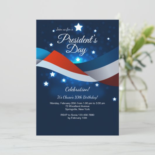 大統領Day Invitationの 招待状 (スタンド正面)