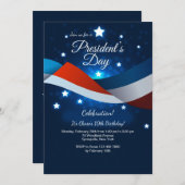 大統領Day Invitationの 招待状 (正面/裏面)