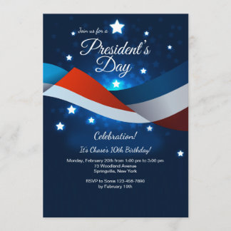 大統領Day Invitationの 招待状