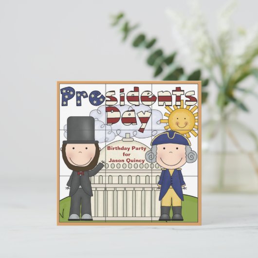 大統領Day Invitation 招待状 (スタンド正面)