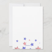 大統領Day Stars Invitationの 招待状 (裏面)