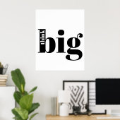 大考えきい!おもしろい引用文-モダンはっきりしたタイポグラフィ ポスター (ホームオフィス)