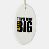 大考え三跳びスポーツデザイン セラミックオーナメント (右)