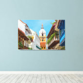 大聖堂とバルコニー キャンバスプリント (インサイチュ (ウッドフロア))