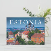 大聖堂と都市の景観|エストニア サンキューカード (スタンド正面)