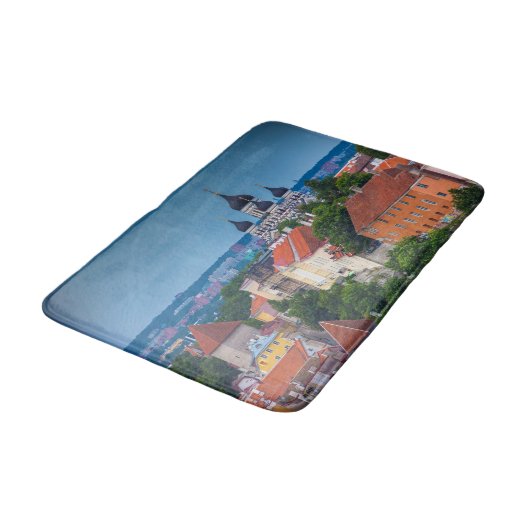 大聖堂と都市の景観|エストニア バスマット (アングル)