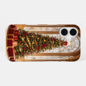 大聖堂のクリスマスツリー iPhone 16ケース (裏面横)
