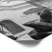 大聖堂の白黒 ポスター (角)