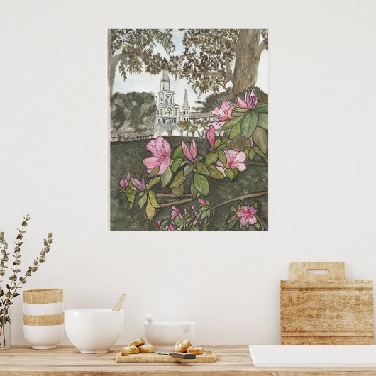 大聖堂の眺め ポスター (キッチン)