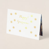 大聖堂の美しいシャンデリア 箔カード (正面)